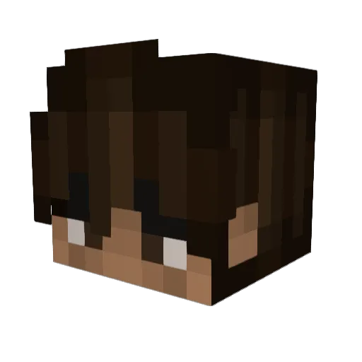 TheBlucado Minecraft avatar head, 3D render