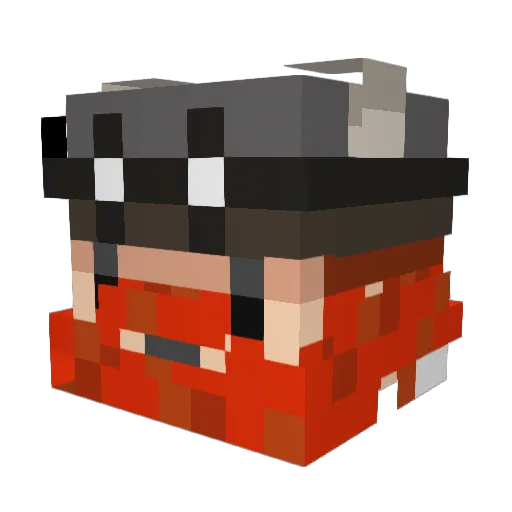 TheBlueAngels Minecraft avatar head, 3D render