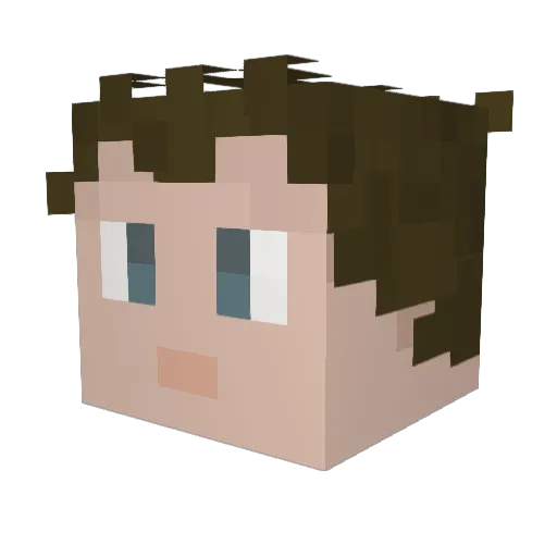 TheBlueBaron77 Minecraft avatar head, 3D render