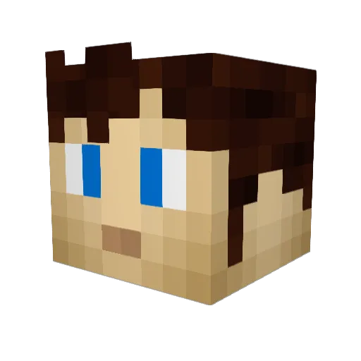 TheBlueDoctor412 Minecraft avatar head, 3D render