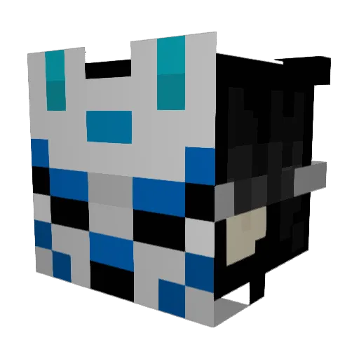 TheBlueF0x20 Minecraft avatar head, 3D render