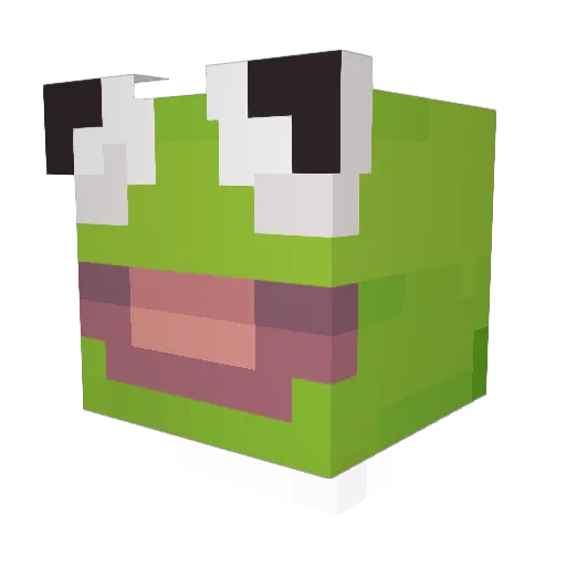 TheBlueGod_BD Minecraft avatar head, 3D render