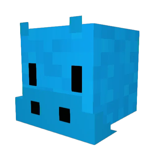 TheBlueHippo17 Minecraft avatar head, 3D render