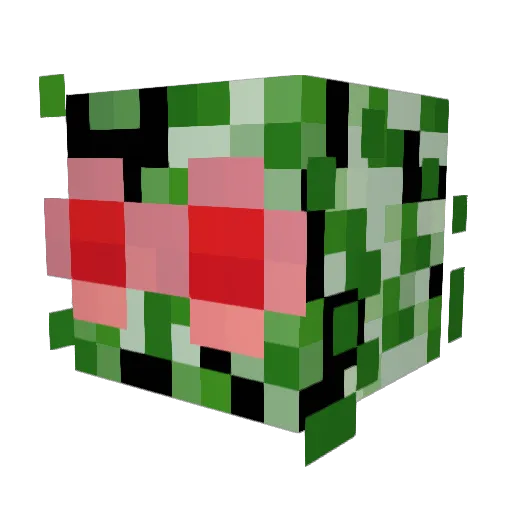 TheBlueK9 Minecraft avatar head, 3D render