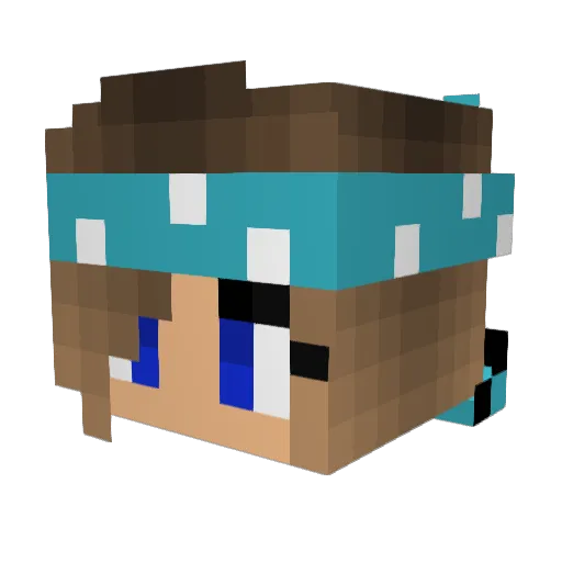 TheBlueKnight__ Minecraft avatar head, 3D render
