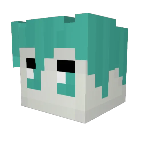 TheBlueLazon Minecraft avatar head, 3D render