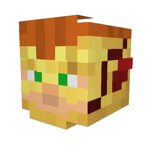 TheBlueNinja69 Minecraft avatar head, 3D render