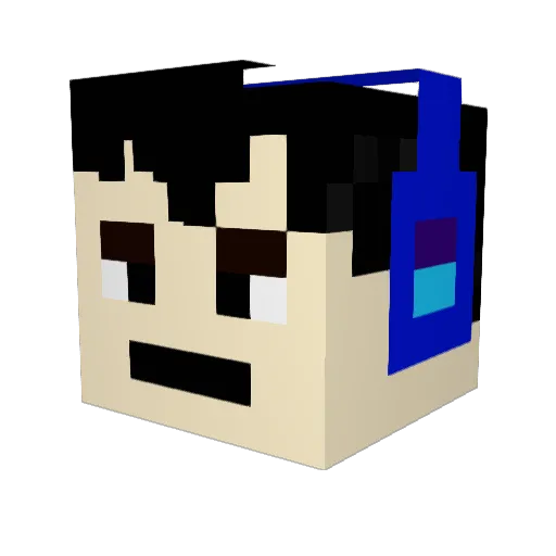TheBlueNote22 Minecraft avatar head, 3D render