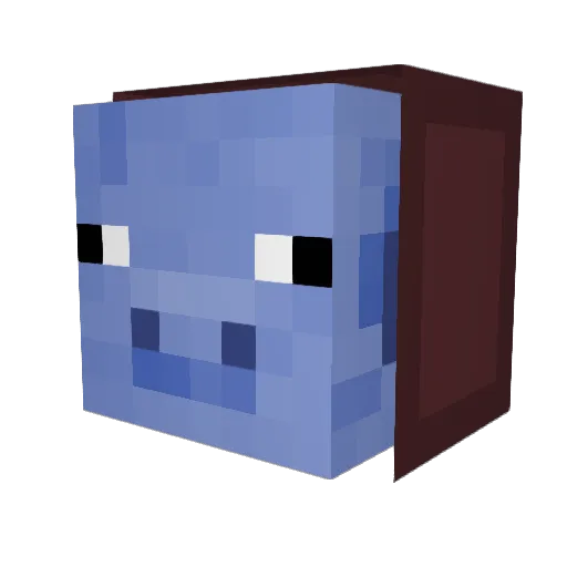 TheBluePig Minecraft avatar head, 3D render