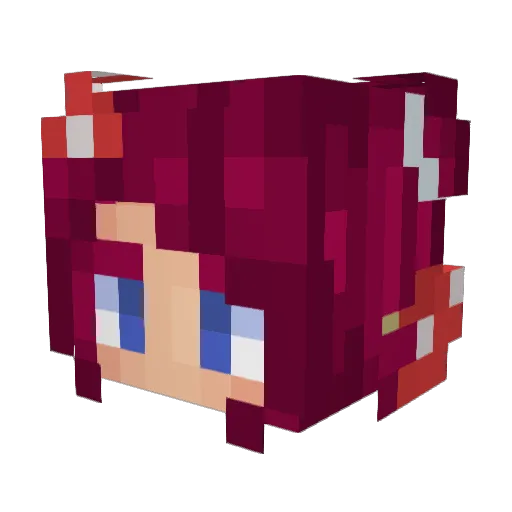 TheBlueRose Minecraft avatar head, 3D render