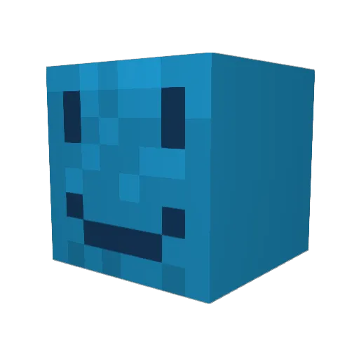TheBlueTurtle1 Minecraft avatar head, 3D render