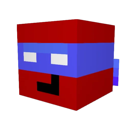 TheBlueWatcher Minecraft avatar head, 3D render