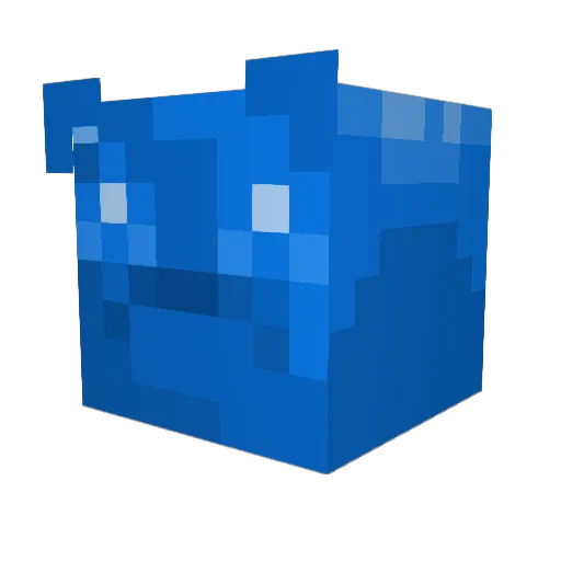 TheBluestGummy Minecraft avatar head, 3D render