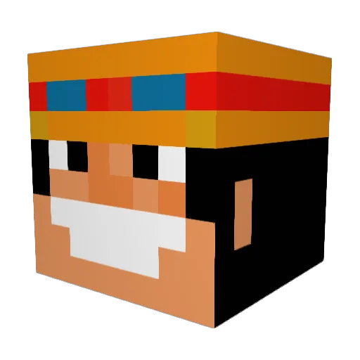 TheBoOgIEMahn Minecraft avatar head, 3D render