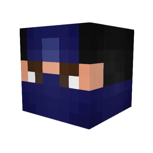 TheBogdanKV Minecraft avatar head, 3D render