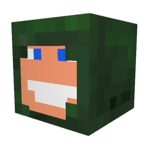 TheBogus08 Minecraft avatar head, 3D render
