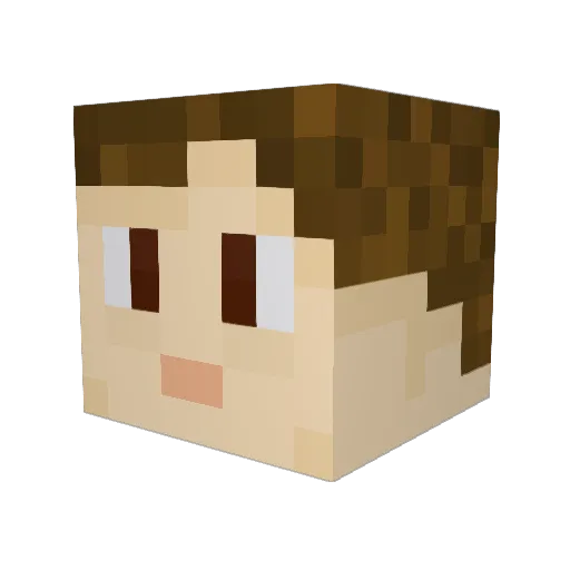 TheBoneMaster173 Minecraft avatar head, 3D render