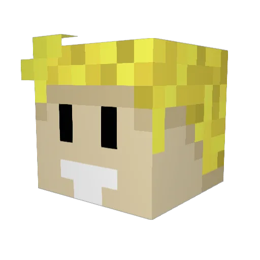 TheBongo313 Minecraft avatar head, 3D render