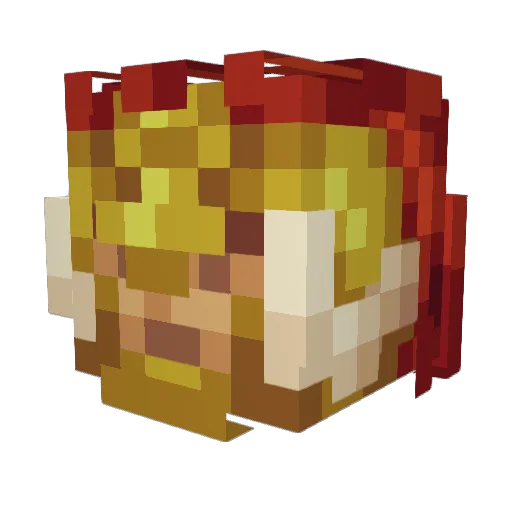 TheBonkie Minecraft avatar head, 3D render