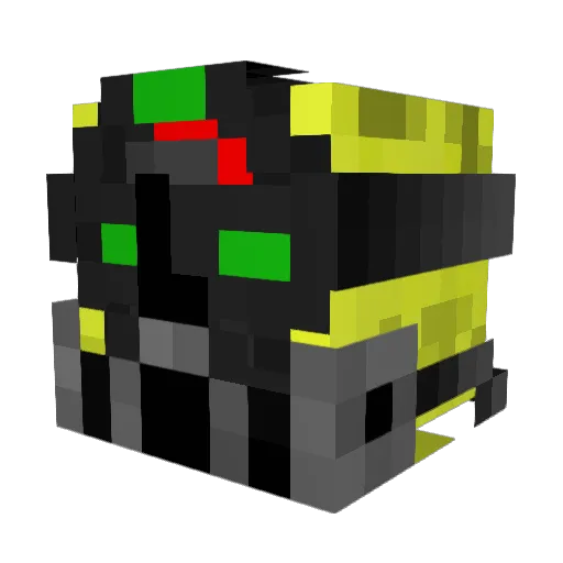 TheBoogieMann Minecraft avatar head, 3D render