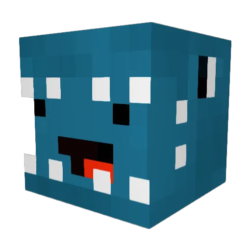 TheBookofFonzo Minecraft avatar head, 3D render