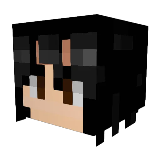 TheBootySenpai Minecraft avatar head, 3D render