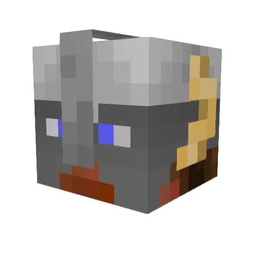 TheBorgATS Minecraft avatar head, 3D render