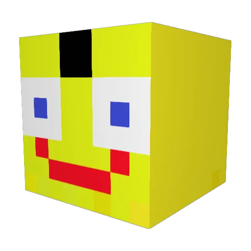TheBossMangy Minecraft avatar head, 3D render