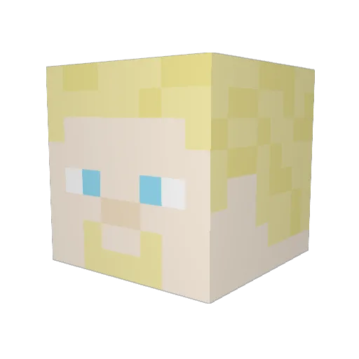 TheBossOfDoritos Minecraft avatar head, 3D render