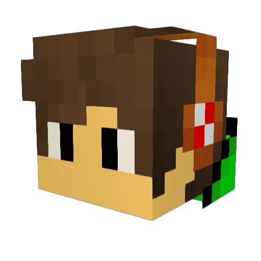 TheBossShadow Minecraft avatar head, 3D render