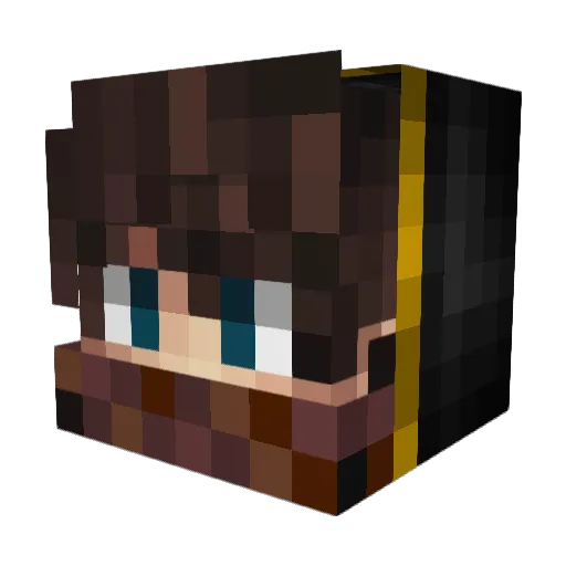 TheBowPro Minecraft avatar head, 3D render