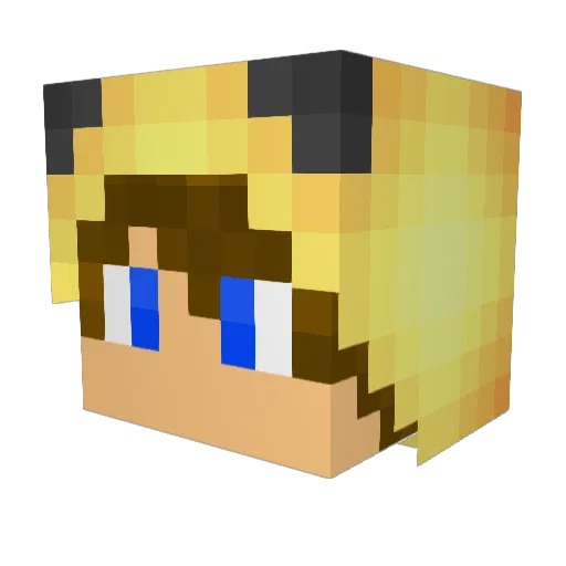 TheBoyGamer03_ Minecraft avatar head, 3D render