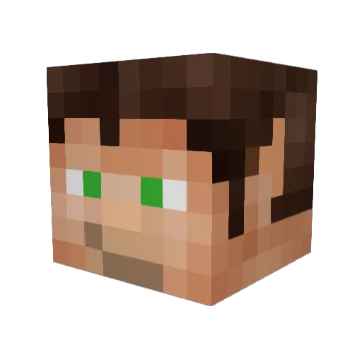 TheBozz101 Minecraft avatar head, 3D render