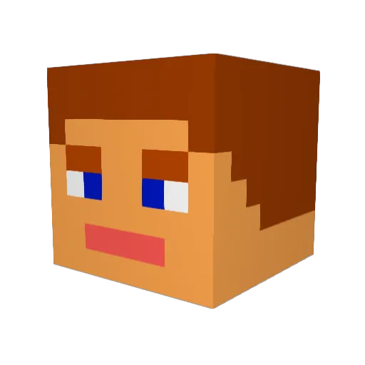 TheBradbot3000 Minecraft avatar head, 3D render