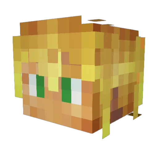 TheBrent2025 Minecraft avatar head, 3D render