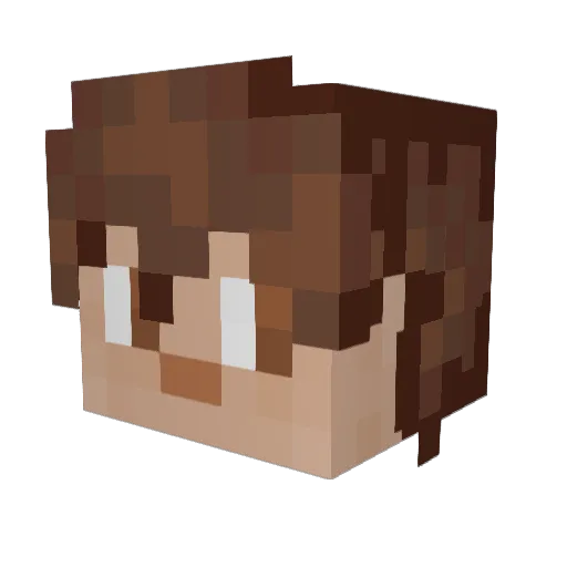 TheBritishSoup Minecraft avatar head, 3D render