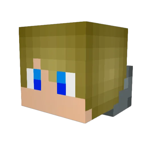TheBritskie72 Minecraft avatar head, 3D render