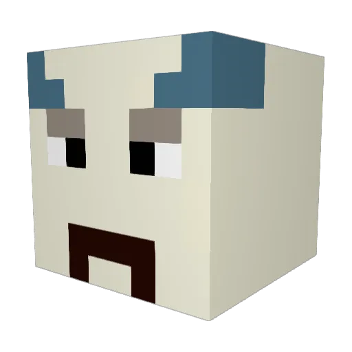 TheBrotege Minecraft avatar head, 3D render