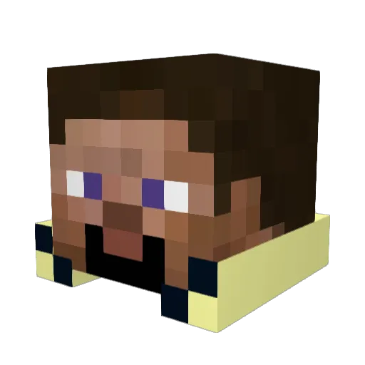TheBrunswick Minecraft avatar head, 3D render