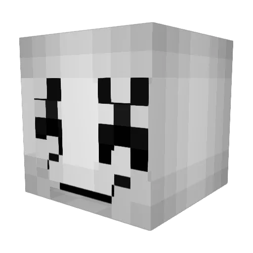 TheBubbz Minecraft avatar head, 3D render