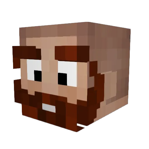 TheBulldog551 Minecraft avatar head, 3D render