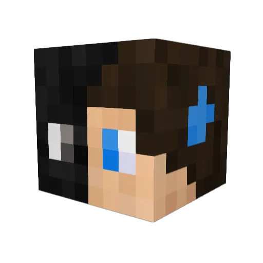 TheBulle Minecraft avatar head, 3D render