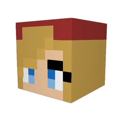 TheBumbleBree Minecraft avatar head, 3D render