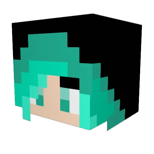 TheBunnyAnna Minecraft avatar head, 3D render
