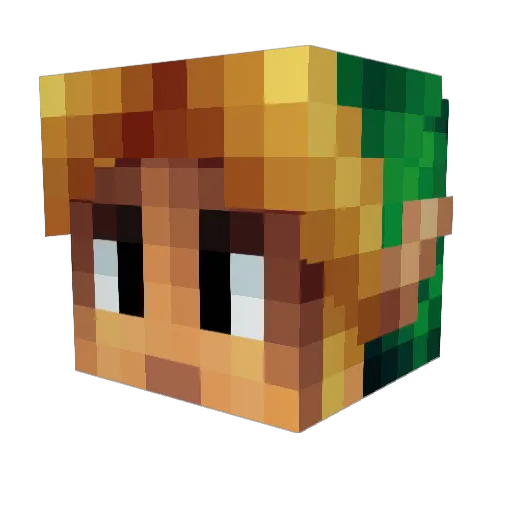 TheBurner27 Minecraft avatar head, 3D render