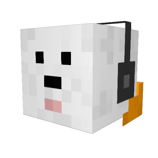TheBurntBoy Minecraft avatar head, 3D render