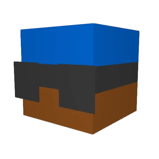 TheBusterZX Minecraft avatar head, 3D render