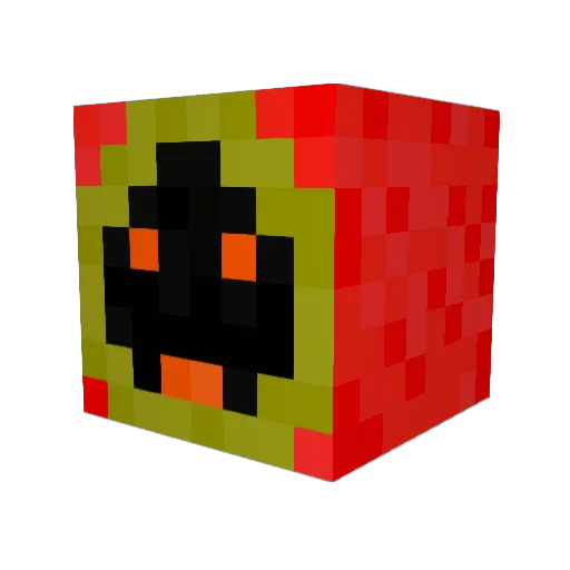 TheBuzzbot Minecraft avatar head, 3D render