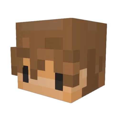 TheCAt154 Minecraft avatar head, 3D render