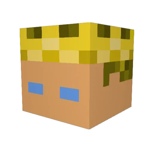 TheCEOofALL Minecraft avatar head, 3D render